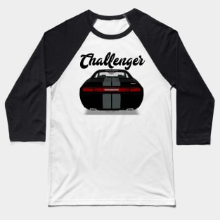 Challenger Srt-8 Black Stripe Back Baseball T-Shirt